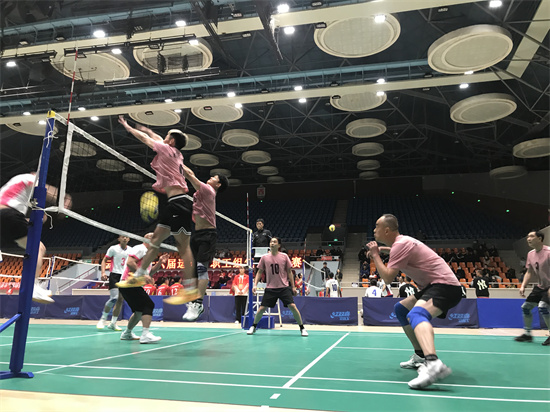 2023年省運(yùn)會(huì)我校男隊(duì)參加氣排球比賽